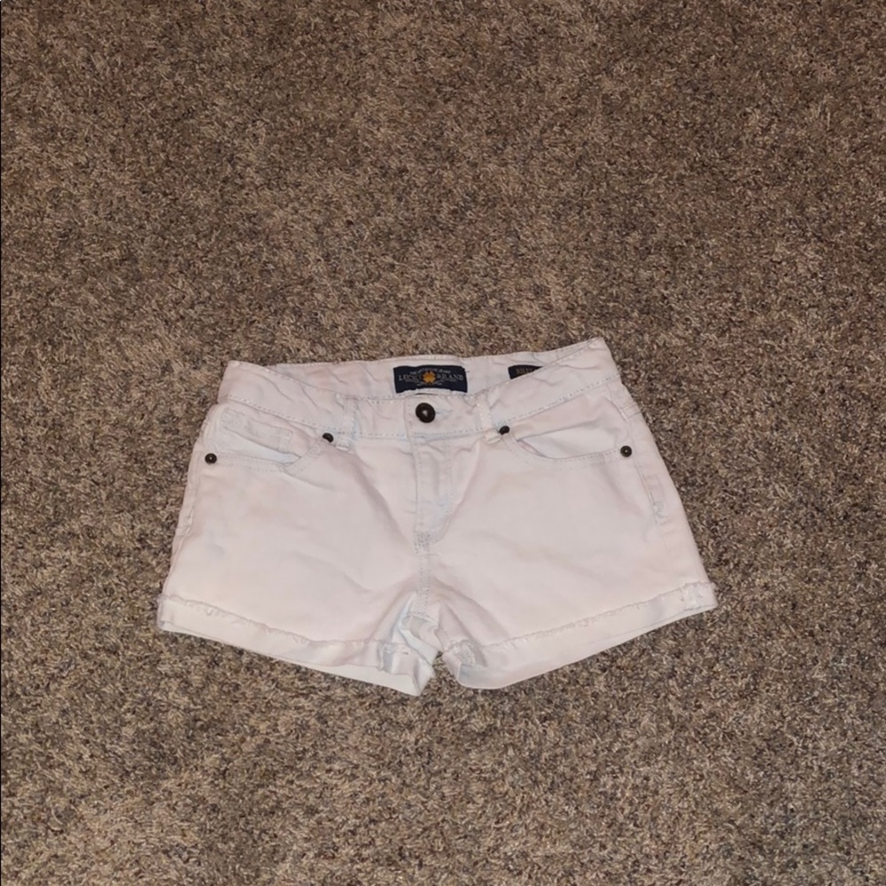 White jean shorts for kids
